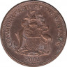 Монета. Багамские острова. 1 цент 2004 год. ав.