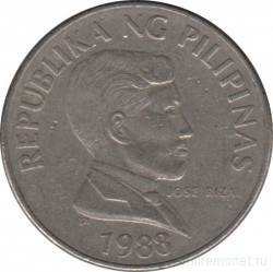 Монета. Филиппины. 1 песо 1988 год.