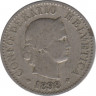  Монета. Швейцария. 5 раппенов 1898 год. ав.