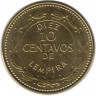 Монета. Гондурас. 10 сентаво 2014 год.