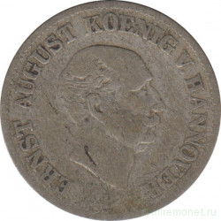 Монета. Ганновер (Германский союз). 1/12 талера (3 мариенгрошена) 1847 год.