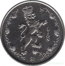 Монета. Сьерра-Леоне. 1 доллар 1997 год. Звери Королевы. Лев Англии.