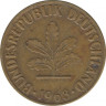 Монета. ФРГ. 5 пфеннигов 1968 год. Монетный двор - Гамбург (J). ав.