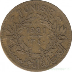 Монета. Тунис. 1 франк 1921 год.