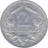 Монета. Австрия. 2 шиллинга 1947 год. ав.