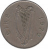 Монета. Ирландия. 5 пенсов 1970 год. ав.
