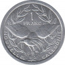 Монета. Новая Каледония. 1 франк 1981 год.  рев.