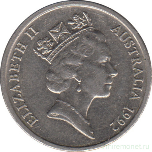 Монета. Австралия. 5 центов 1992 год.