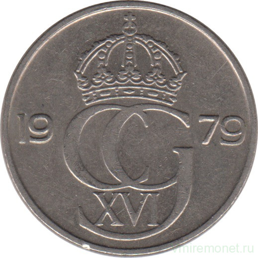 Монета. Швеция. 50 эре 1979 год.