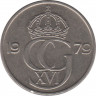 Аверс. Монета. Швеция. 50 эре 1979 год.