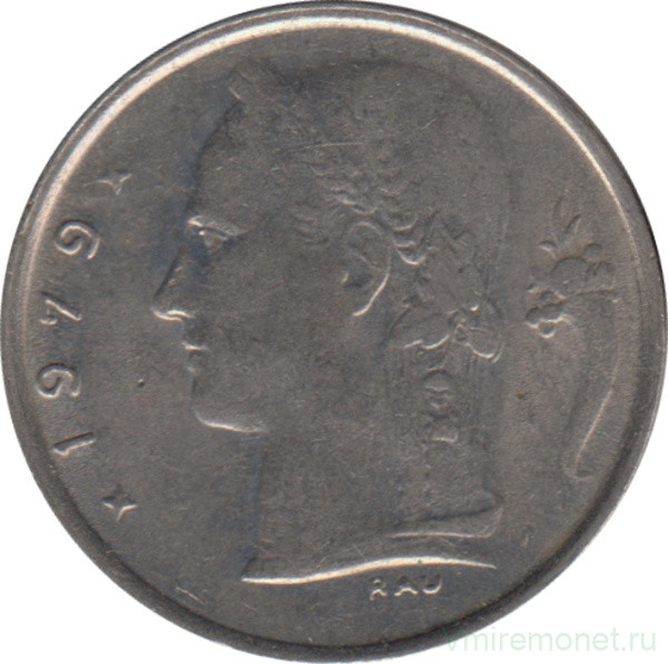 Монета. Бельгия. 1 франк 1979 год. BELGIQUE.