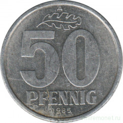 Монета. ГДР. 50 пфеннигов 1985 год.