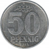 Монета. ГДР. 50 пфеннигов 1985 год. ав.