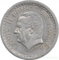 Монета. Монако. 2 франка 1943 год.