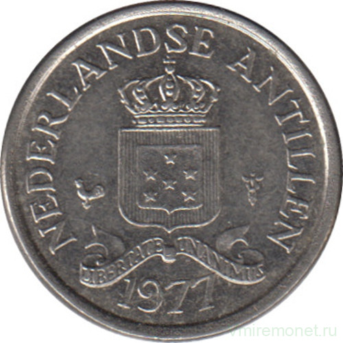 Монета. Нидерландские Антильские острова. 10 центов 1977 год.