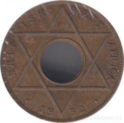 Монета. Британская Западная Африка. 1/10 пенни 1952 год.