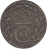 Монета. Швеция. 1 эре 1686 год. ав.