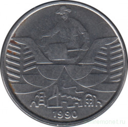 Монета. Бразилия. 10 крузейро 1990 год.