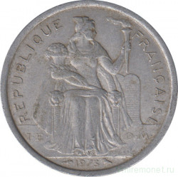 Монета. Французская Полинезия. 2 франка 1973 год.