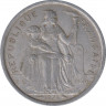 Монета. Французская Полинезия. 2 франка 1973 год. ав.