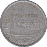 Монета. Французская Полинезия. 2 франка 1973 год. рев.