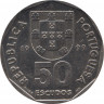  Монета. Португалия. 50 эскудо 1999 год. ав.