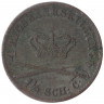 Монета. Дания. 4 ригсбанкскиллинга 1842 год. 