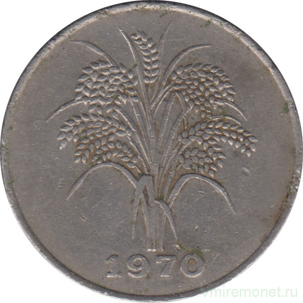 Монета. Вьетнам (Южный Вьетнам). 10 донгов 1970 год.
