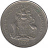 Монета. Багамские острова. 25 центов 1997 год. рев.