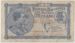 Банкнота. Бельгия. 1 франк 1920 год. 02.03.1920. Тип 92.