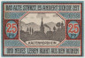 Бона. Нотгельд. Германия. Кальтеннордхайм. 25 пфеннигов 1920 год. рев.