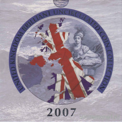 Монета. Великобритания. Годовой набор 2007 год. В буклете.