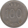 Монета. Южная Корея. 100 вон 1999 год. ав.