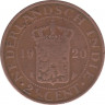 Монета. Нидерландская Ост-Индия. 2.5 цента 1920 год. ав.