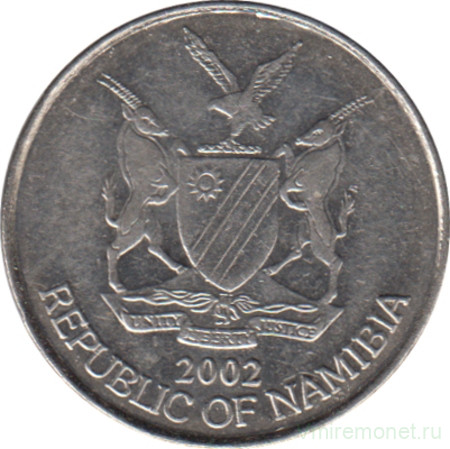 Монета. Намибия. 5 центов 2002 год.