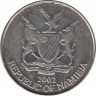 Монета. Намибия. 5 центов 2002 год. ав.