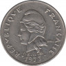 Монета. Французская Полинезия. 20 франков 1973 год. ав.