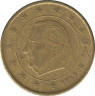 Монета. Бельгия. 50 центов 1999 год. ав.