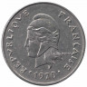 Монета. Новая Каледония. 20 франков 1970 год.