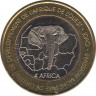 Монета. Того. 6000 франков 2003 год. Гвинейская женщина. рев.