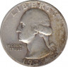 Монета. США. 25 центов 1939 год. Монетный двор S. ав.
