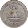 Монета. США. 25 центов 1939 год. Монетный двор S. рев.