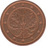Монета. Германия. 2 цента 2009 год. (A). ав.