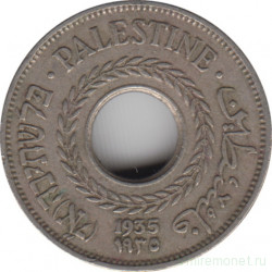 Монета. Палестина. 5 милей 1935 год.