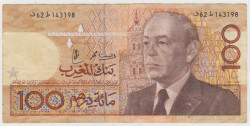 Банкнота. Марокко. 100 дирхам 1987 год. Тип D.