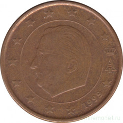 Монета. Бельгия. 5 центов 1999 год.