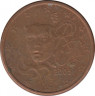 Монета. Франция. 1 цент 2005 год. ав.