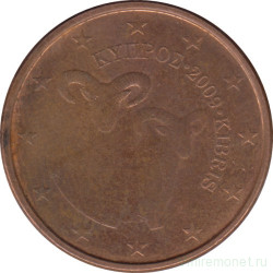 Монета. Кипр. 5 центов 2009 год.