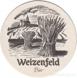 Подставка. Пиво "Weizenfeld", Россия.