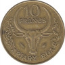 Монета. Мадагаскар. 10 франков 1978 год. рев.
